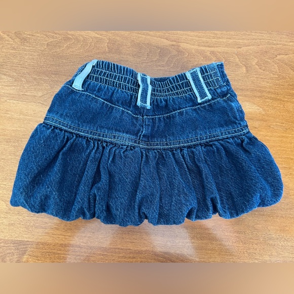 Harley-Davidson Blue Denim Skirt (Skort) with Appliqué Girls Size 18M - Picture 3 of 6